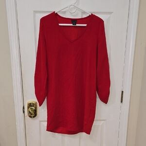 Tahari Red Dress Size 4